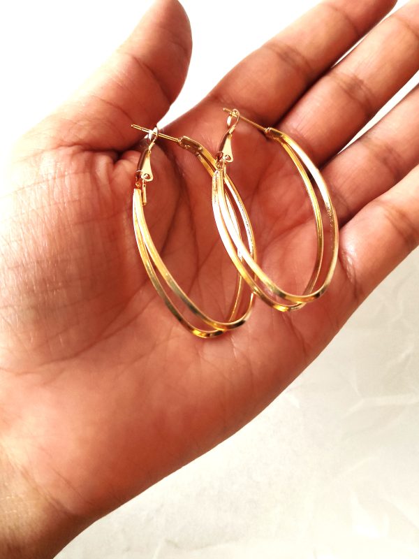 Double Oval Hoops - Image 3