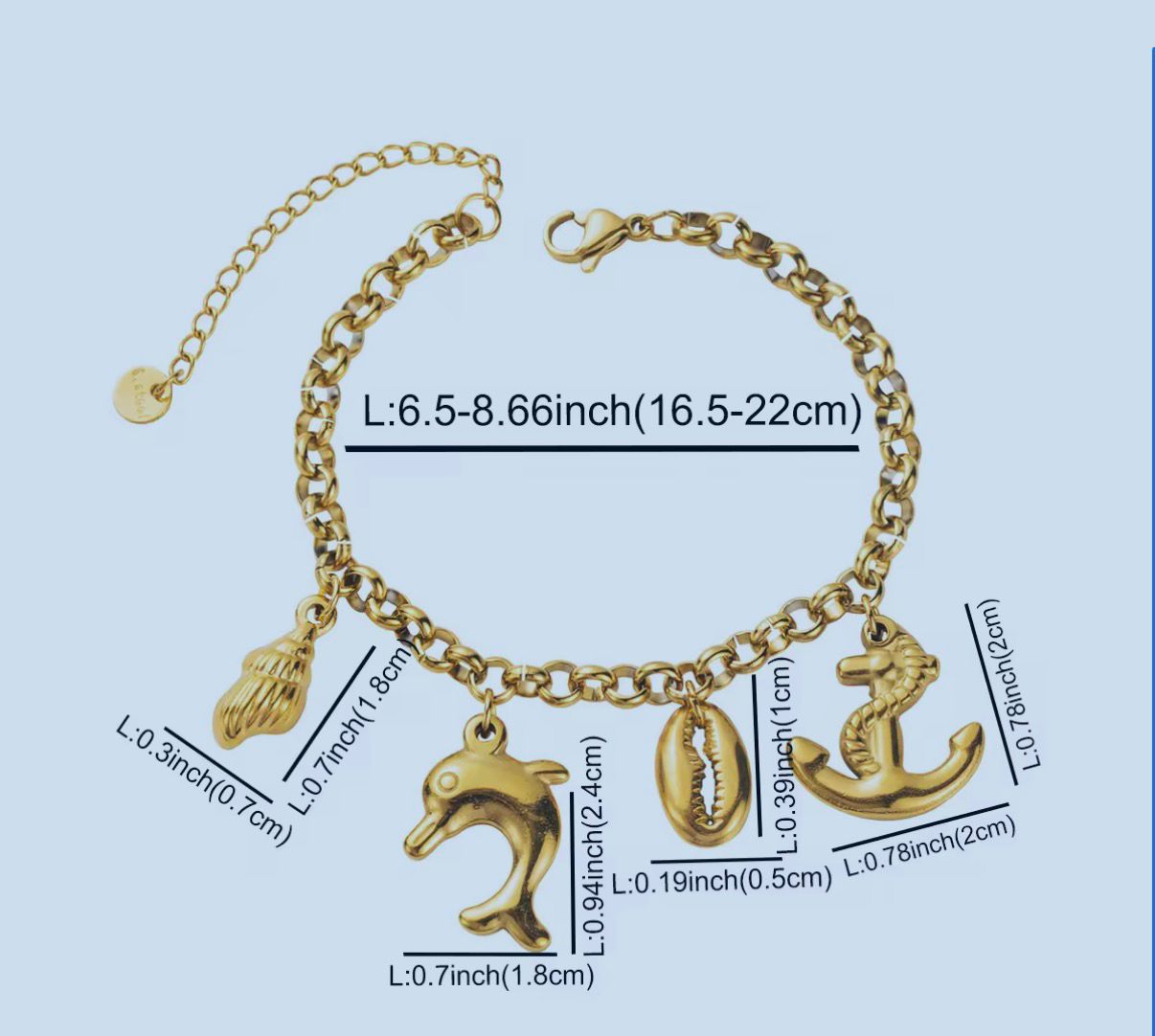 Beach charm bracelet - Image 2