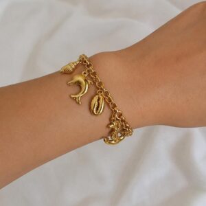 Beach charm bracelet
