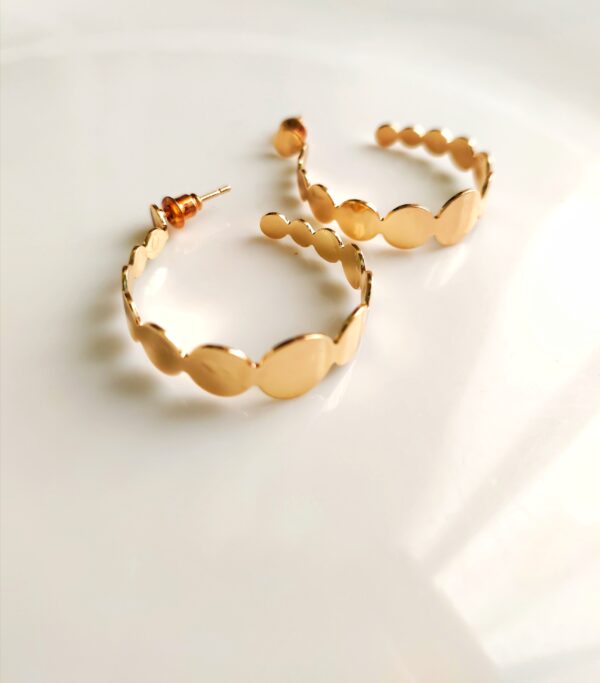 Waves Pattern Hoops - Image 3
