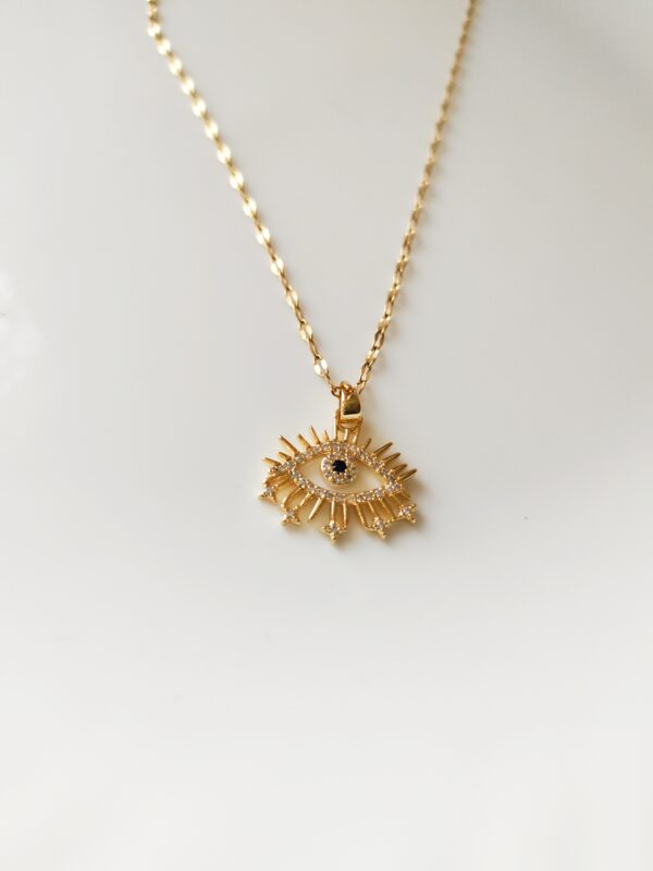 Golden Evil Eye Necklace - Image 4