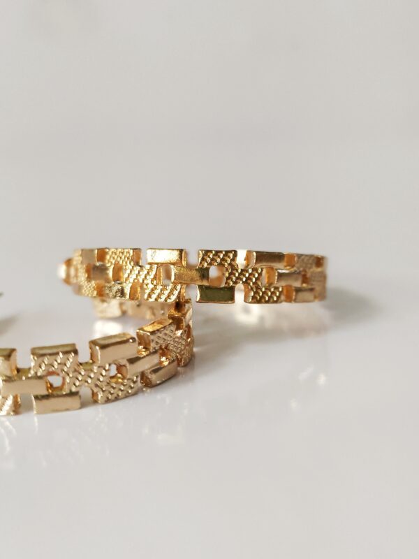 Square Chain Hoops - Image 5