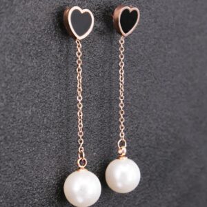 Heart Pearl Dangler
