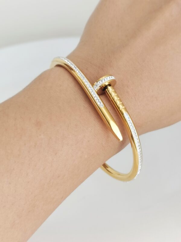 Studded Nail Bangle - Image 4