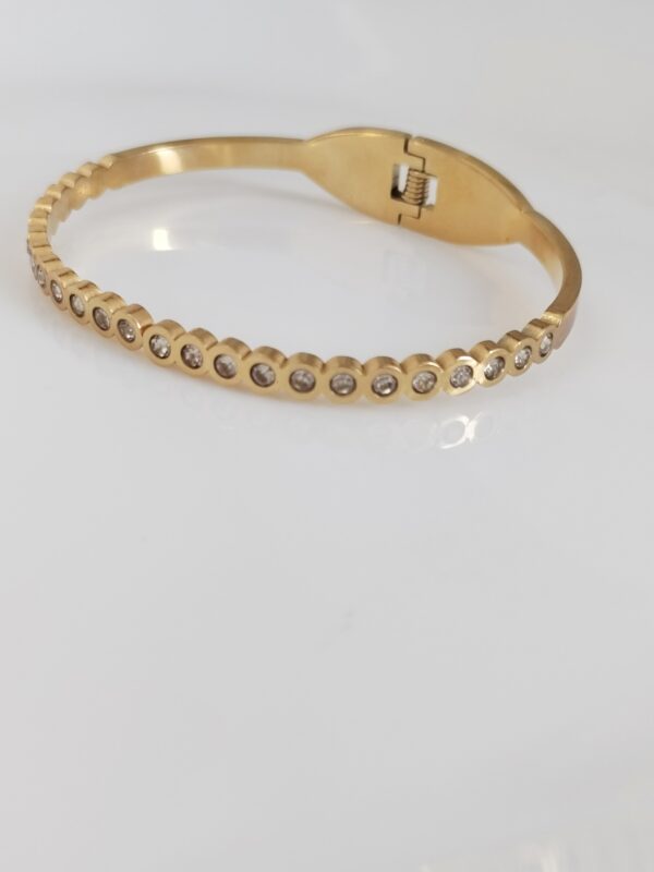 Round Bubble Studded Bangle - Image 2