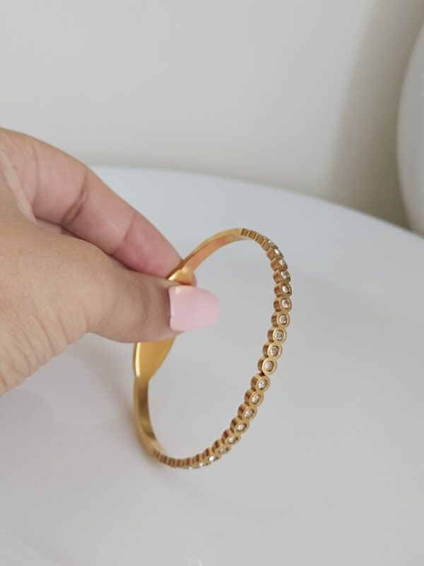 Round Bubble Studded Bangle - Image 4