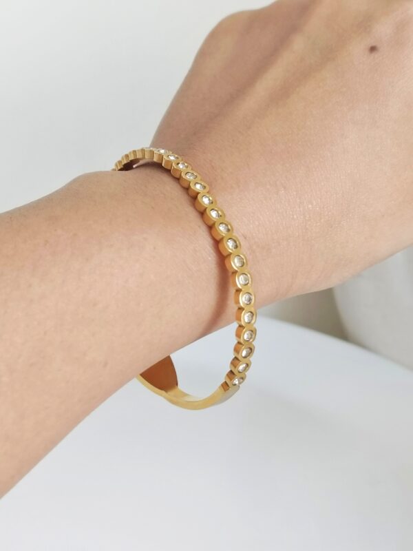 Round Bubble Studded Bangle - Image 5