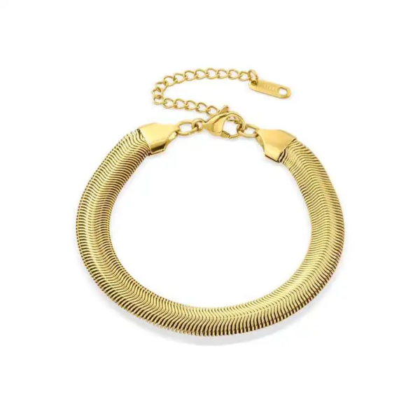 Herringbone chain Bracelet - Image 3