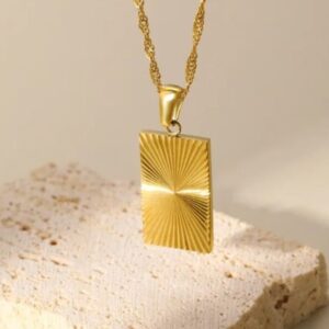 Sunburst pendant necklace