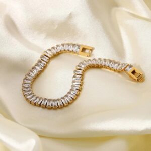 Baguette tennis bracelet