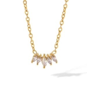 Dainty crown necklace
