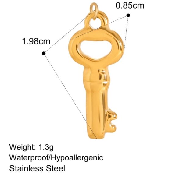Tiny key Charm - Image 2