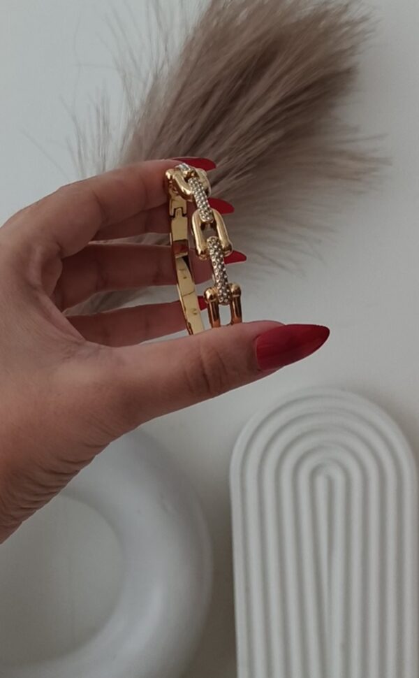 Link Studded Bangle