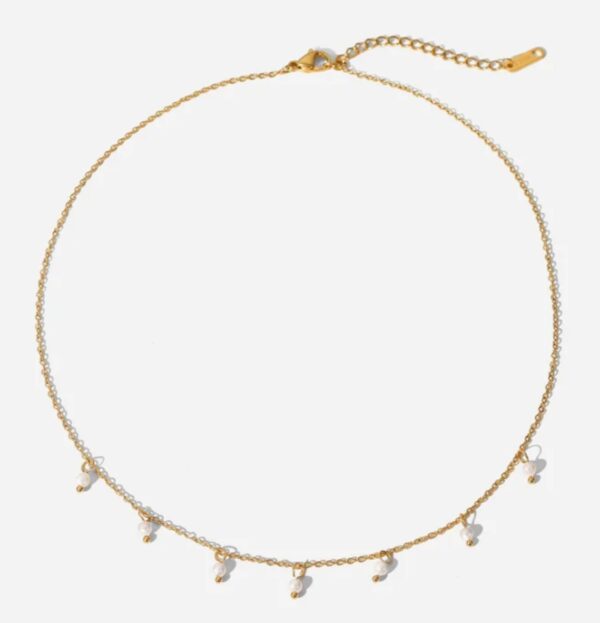 Beaded pearl necklace - Image 3