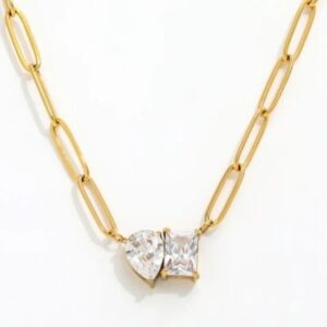 Dual stone necklace