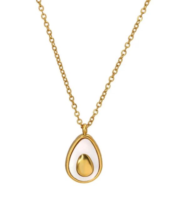 Avacado pendant necklace