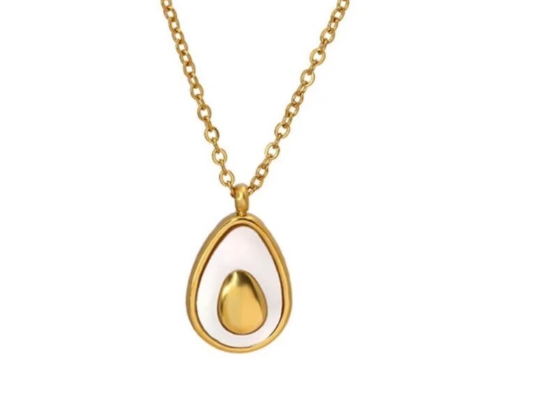 Avacado pendant necklace