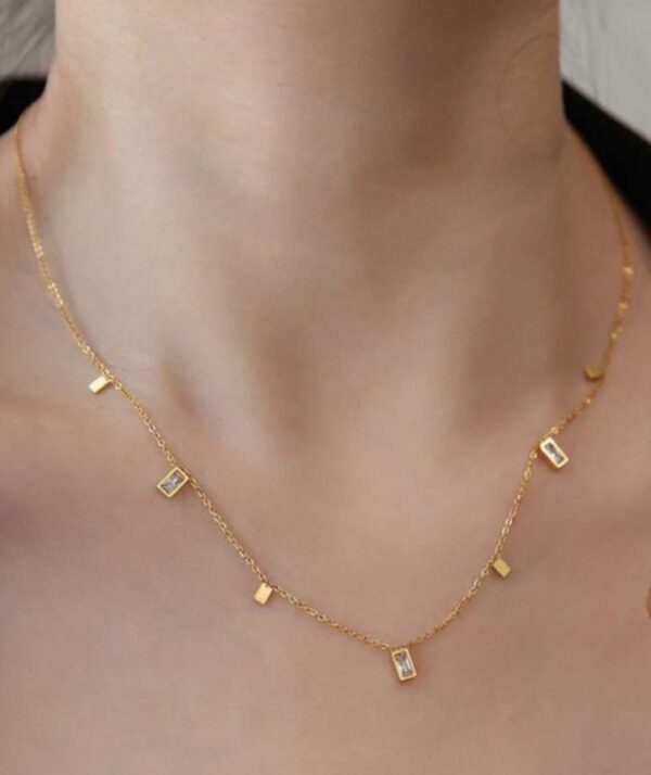 Cubic stone necklace - Image 3