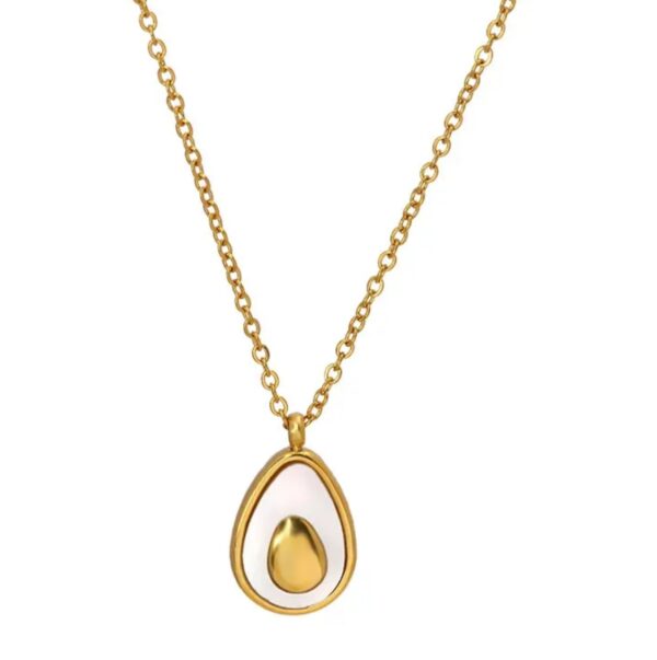 Dainty avacado necklace