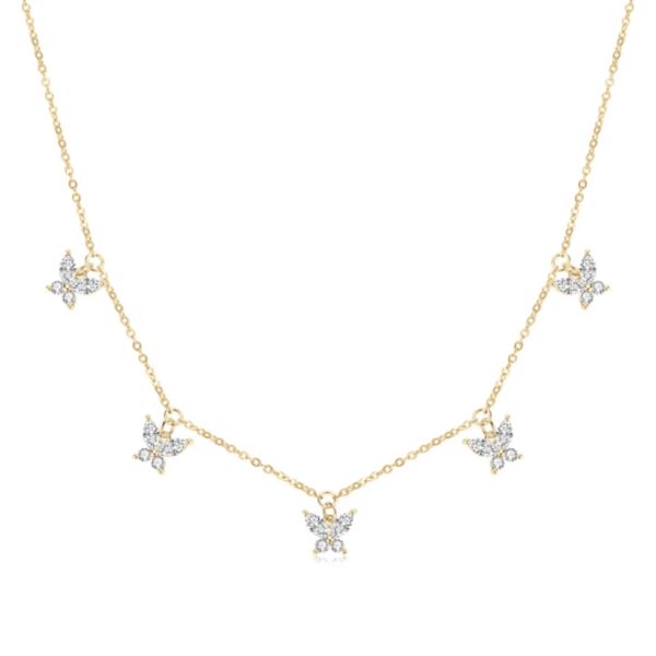 Dainty butterfly necklace
