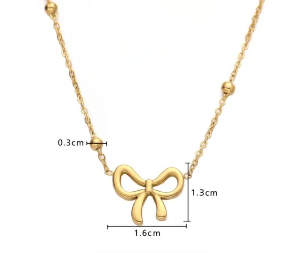 Curvy Bow necklace - Image 2