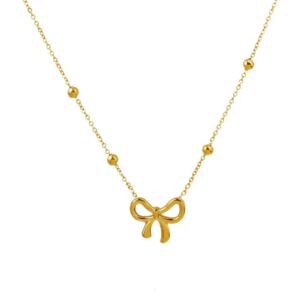 Curvy Bow necklace