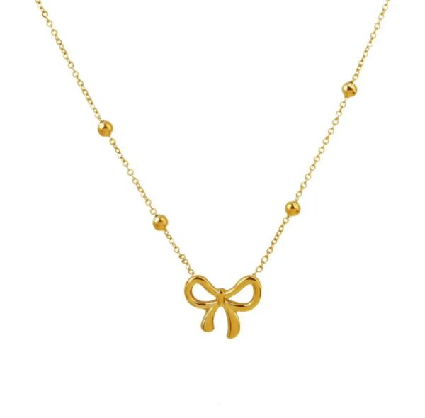 Curvy Bow necklace