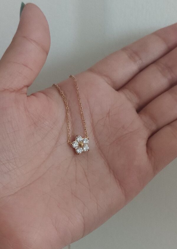 Dainty floral necklace - Image 2