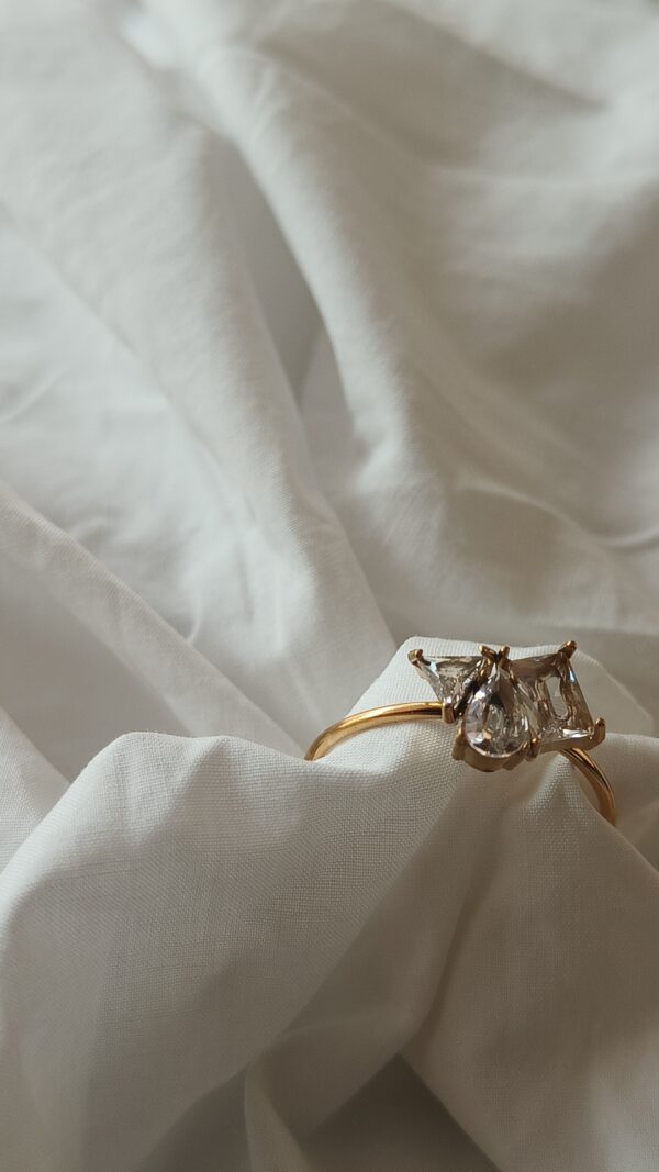 Dainty Three stone Ring