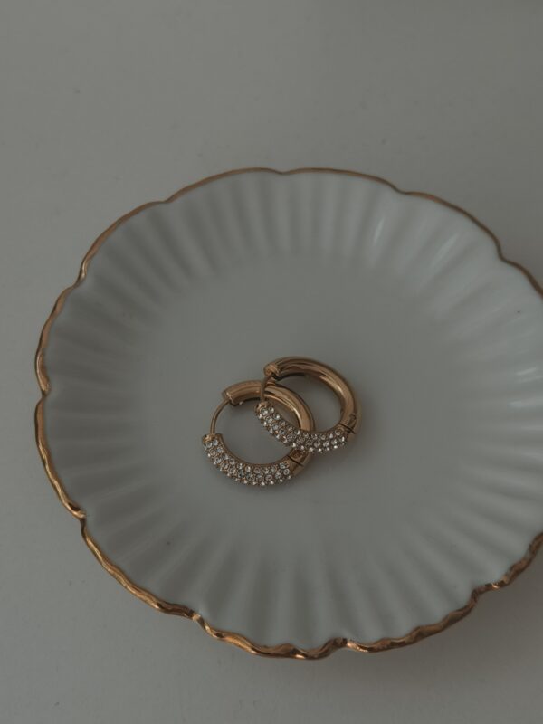 Studded round hoops - Image 3