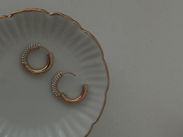 Studded round hoops - Image 4