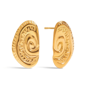 Fossil Swirl earrings