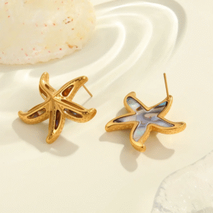Star fish shell earrings