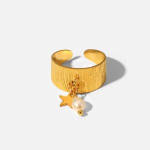 Tassel Star and Pearl Ring