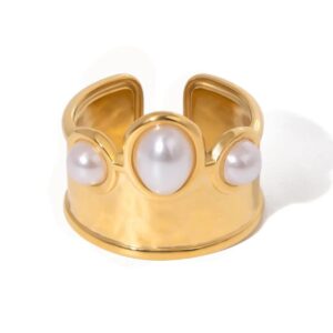 Triple Pearl Ring