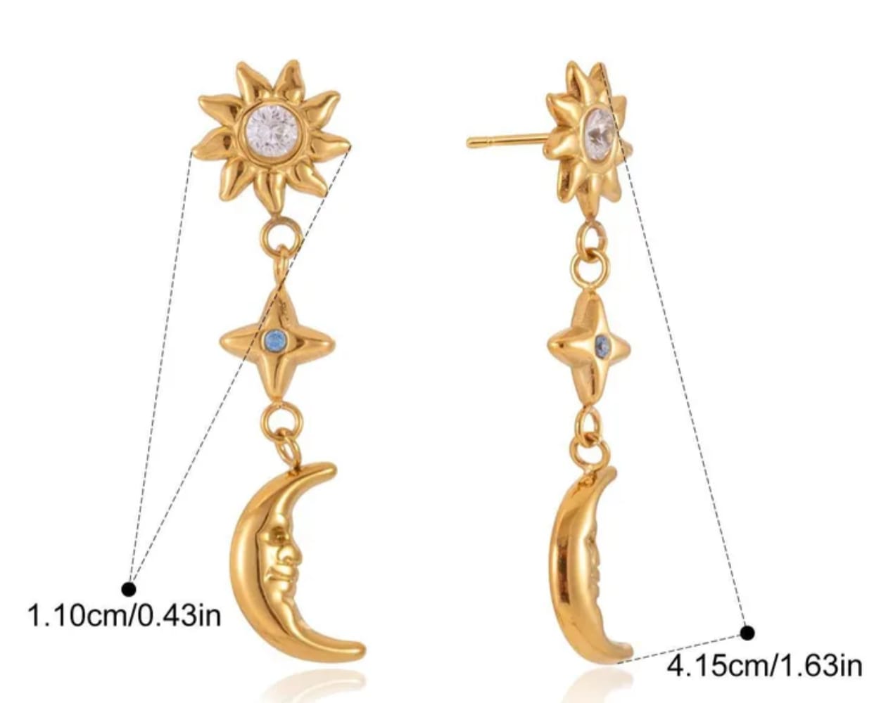 Celestial Drop Earrings - Image 2