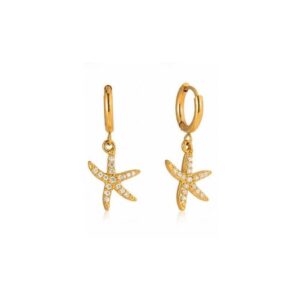 Tiny Studded Star Fish Huggies