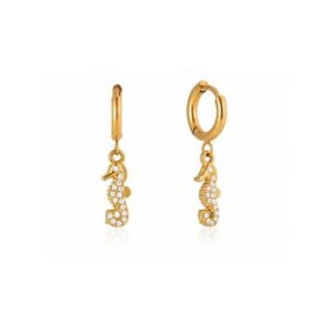 Tiny Studded Sea Horse Huggies