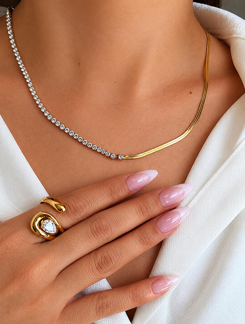 Tennis snake Chain Necklace