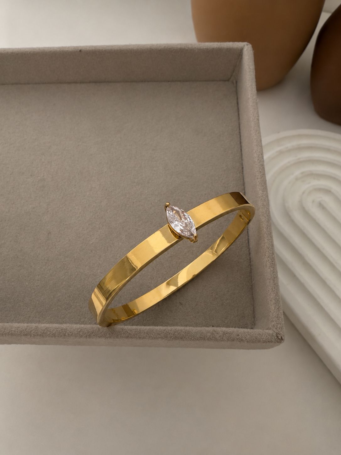 Marquise Stone Bangle - Image 3
