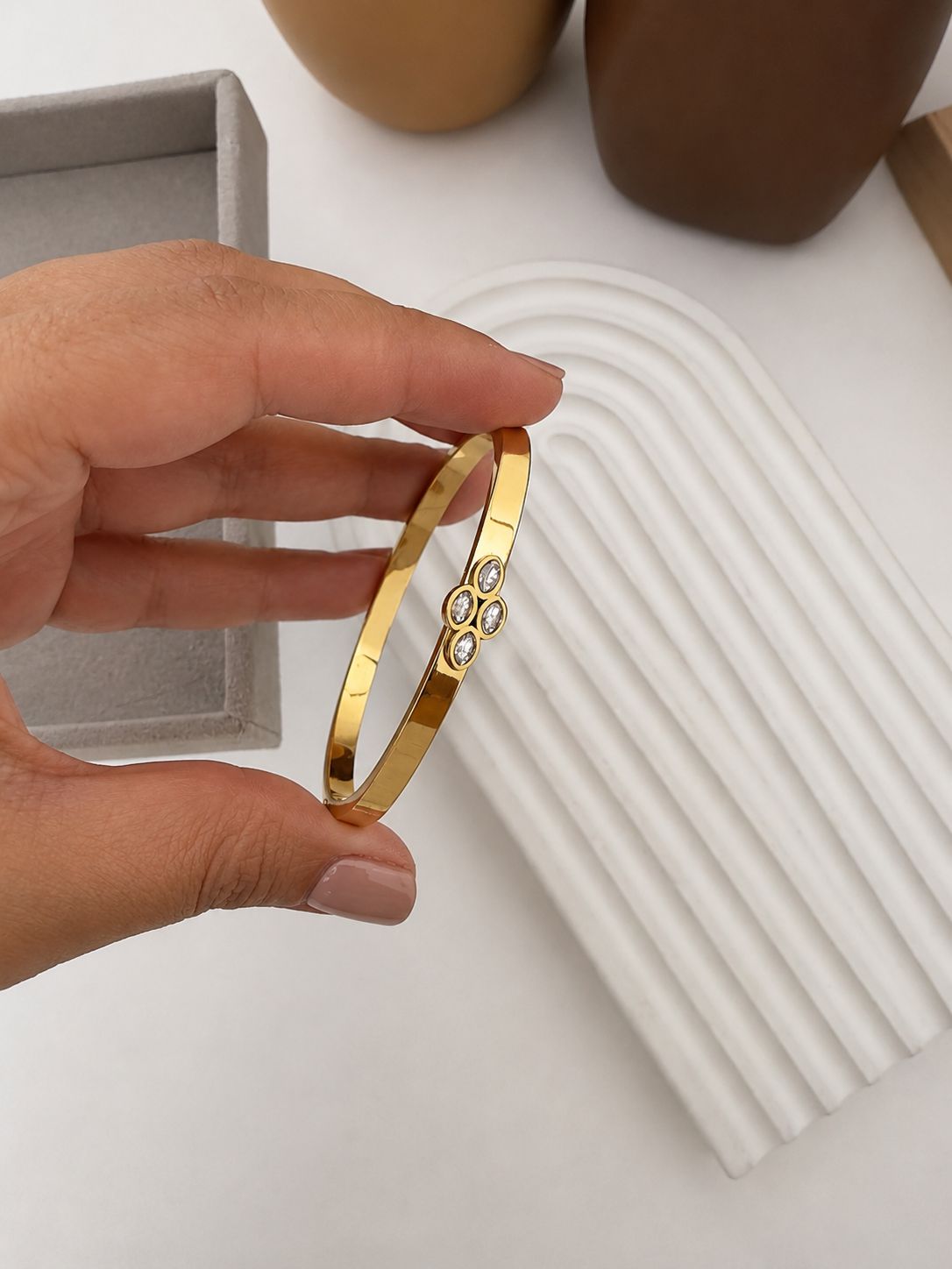 Marquise Clover Bangle