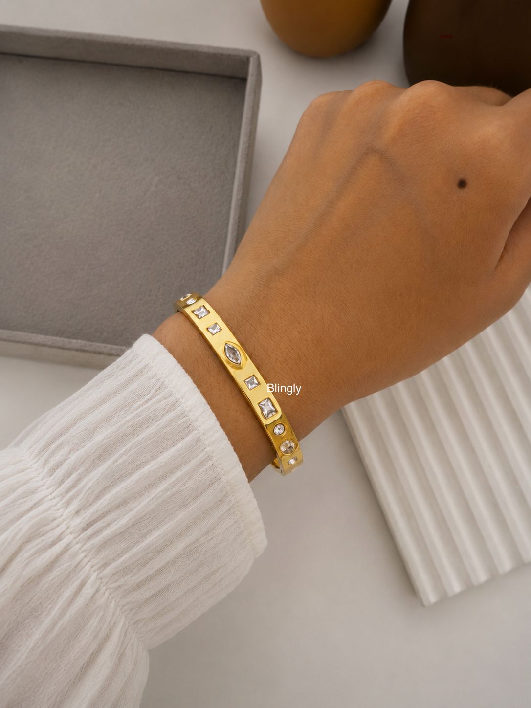 Mosaic Geometry Bangle