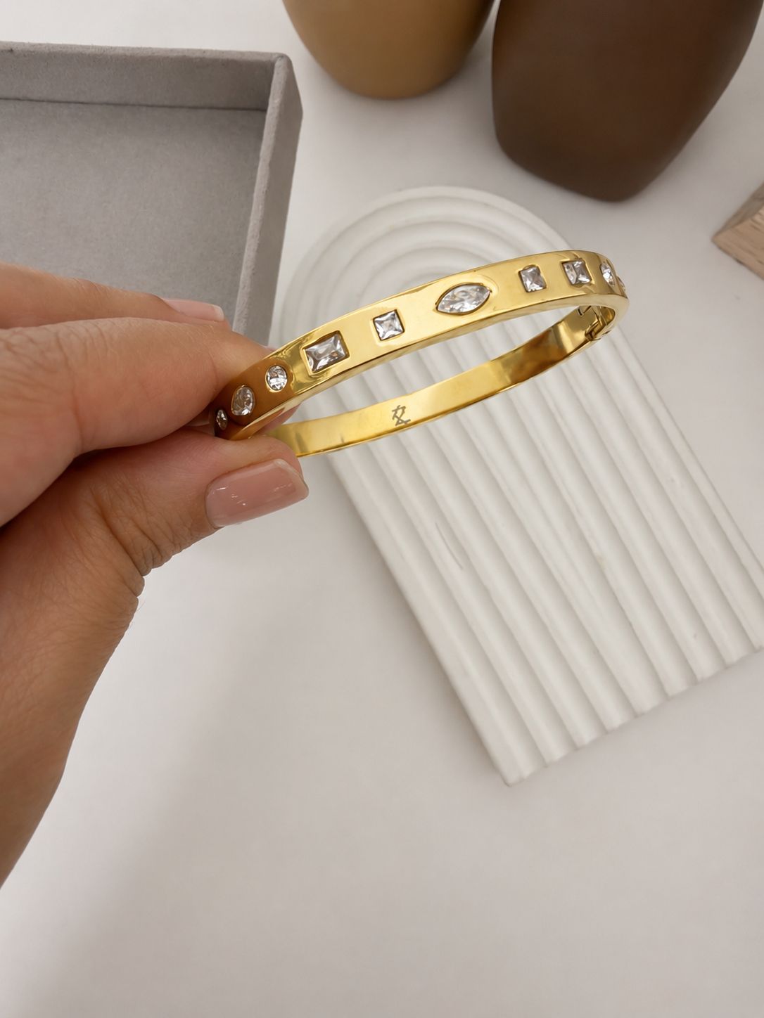 Mosaic Geometry Bangle - Image 2